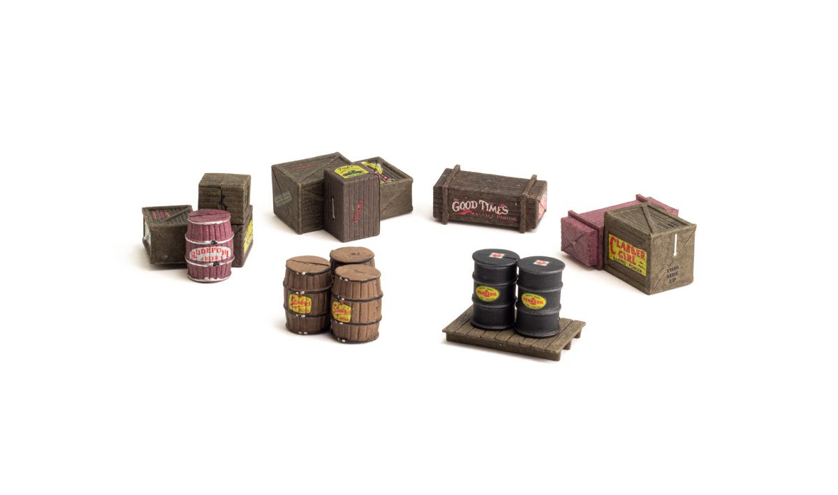 Woodland Scenics O-Scale: Assorted Crates 