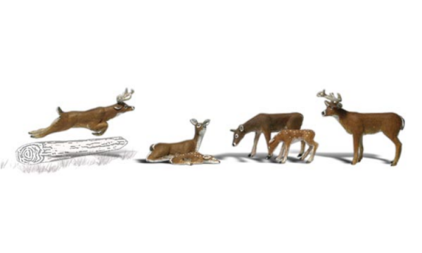 Woodland Scenics O-Scale: Deer 