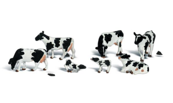 Woodland Scenics O-Scale: Holstein Cows 