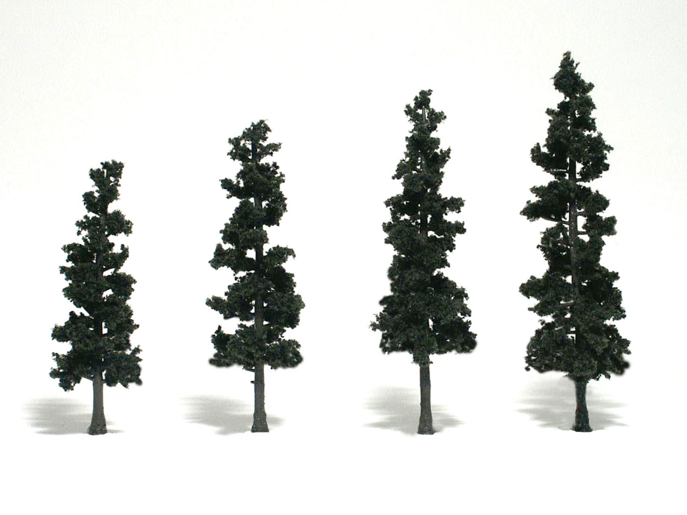 Woodland Scenics: Ready Made Realistic Trees: Conifer Green- 4 Trees (4" - 6") 