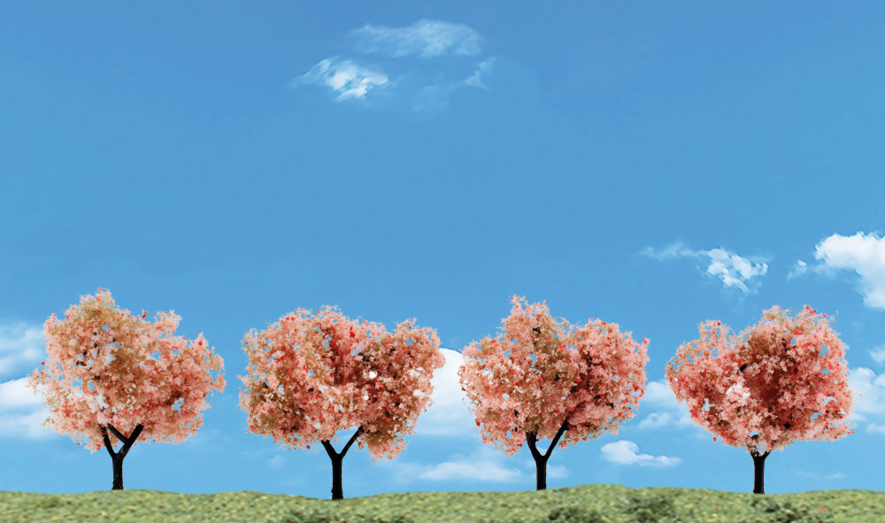 Woodland Scenics: Woodland Classics: Flowering Tree- 4 Trees (2" - 3") 