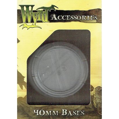 Wyrd Accessories: Clear Translucent Bases: 40mm (x5)  