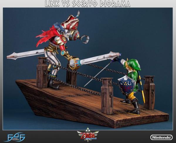Zelda Skyward Sword: Link VS Scervo Diorama 