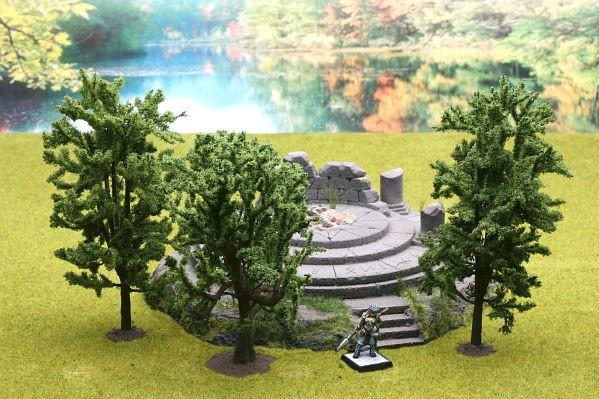 Ziterdes: Fable forest Model Deciduous Trees mix Horse Chestnut, Oak, Linden 