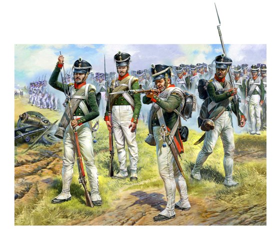 Zvezda Historical 1/72 Scale: Russian Line Infantry 