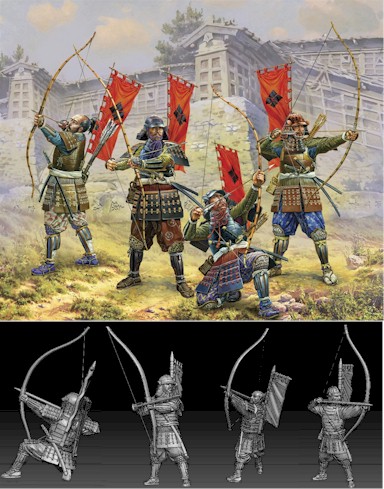 Zvezda Historical 1/72 Scale: Samurai Archers 