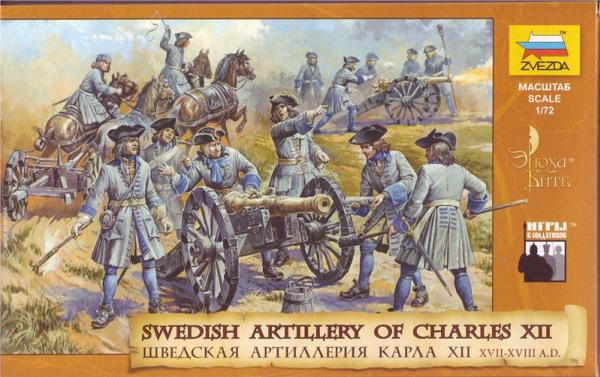 Zvezda Historical 1/72 Scale: Swedish Artillery Charles XII 