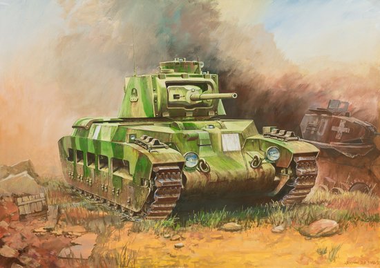 Zvezda Military 1/100 Scale: Snap Kit: 	British Tank ""Matilda"" Mk-1 