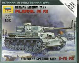 Zvezda Military 1/100 Scale: Snap Kit: German Panzer IV Ausf H 