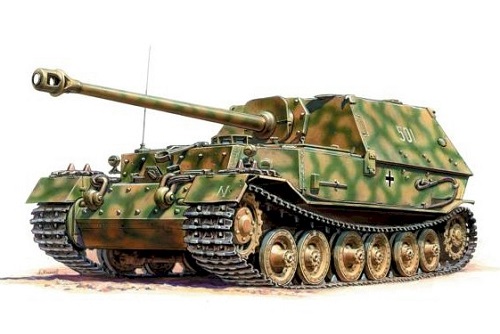 Zvezda Military 1/100 Scale: Snap Kit: Sd.Kfz.184 Ferdinand Heavy Tank Des 