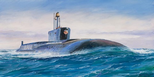 Zvezda Military 1/144 Scale: Russian SSBN Borei Nuclear Sub 