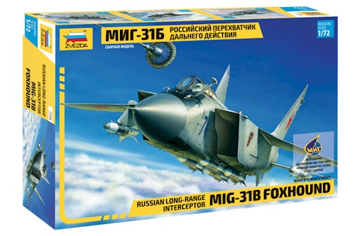Zvezda Military 1/72 Scale: Russian MIG-31B Foxhound 