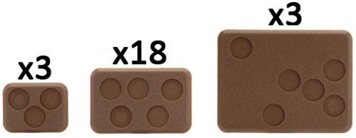 Battlefront: Mixed Bases (with Figure Holes) 