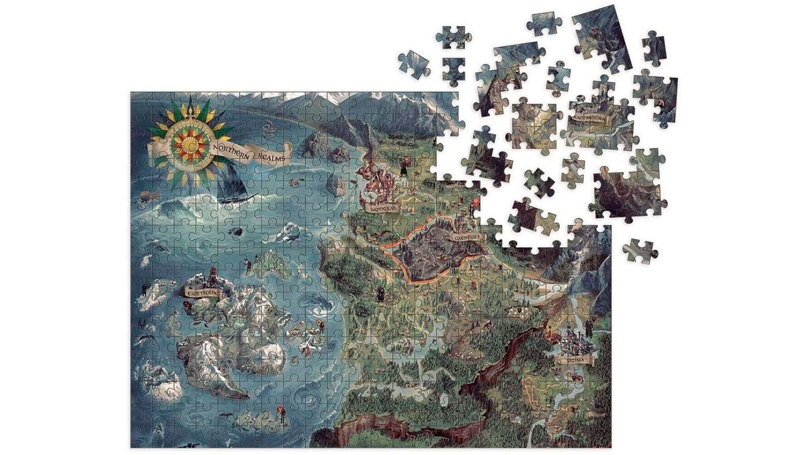1000 PC Puzzle: Witcher 3 - World Map 