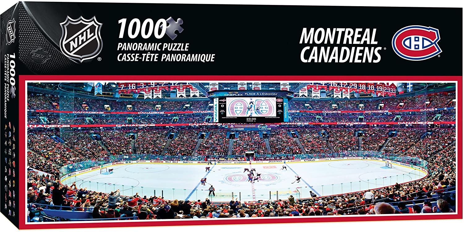 1000 Piece Panoramic Puzzle: Montreal Canadiens 