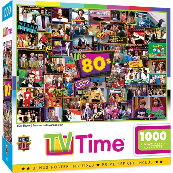 1000 Piece Puzzle: TV Time - 80s Shows 