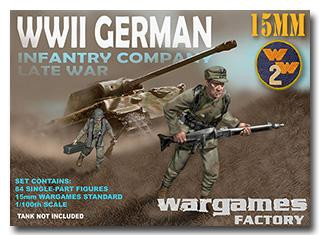 15MM Infantaria Alemã empresa tarde Guerra Wargames Factory-WW2 