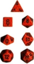 Chessex (25303): Polyhedral 7-Die Set: Speckled: Fire 