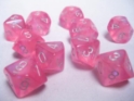 Chessex (27204): D10: Borealis: Pink/Silver 