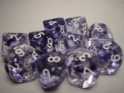 Chessex (27208): D10: Nebula: Black/White 
