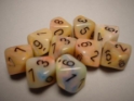Chessex (27242): D10: Festive: Circus/Black 