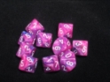 Chessex (27257): D10: Festive: Violet/White 