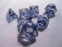 Chessex (27408): Polyhedral 7-Die Set: Nebula: Black/White 