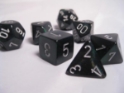 Chessex (27428): Polyhedral 7-Die Set: Borealis: Smoke/Silver 