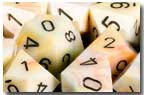 Chessex (27442): Polyhedral 7-Die Set: Festive: Circus/Black 