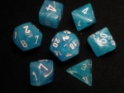 Chessex (27446): Polyhedral 7-Die Set: Cirrus: Light Blue/White 