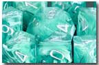 Chessex (27465): Polyhedral 7-Die Set: Cirrus: Aqua/Silver 