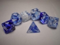 Chessex (27466): Polyhedral 7-Die Set: Nebula: Dark Blue/White 