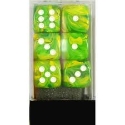 Chessex (27652): D6: 16mm: Vortex: Dandelion/White 