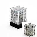 Chessex (27800): D6: 12mm: Borealis: Clear/Black 