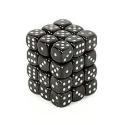 Chessex (27828): D6: 12mm: Borealis: Smoke/Silver 