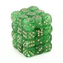 Chessex (27835): D6: 12mm: Vortex: Green/Gold 