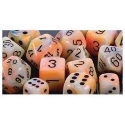Chessex (27842): D6: 12mm: Festive: Circus/Black 