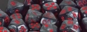 Chessex (27878): D6: 12mm: Velvet: Black/Red 