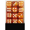 Chessex (27892): D6: 12mm: Lustrous: Bronze/White 
