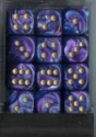 Chessex (27897): D6: 12mm: Lustrous: Purple/Gold 
