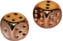 Chessex (29011): D6: 16mm: Copper Metallic (2) 