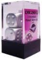 Chessex (29012): D6: 16mm: Aluminum Metallic (2) 