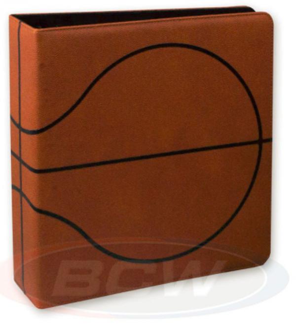 3" Basketball Collectors Album- Premium Brown 