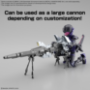 30 Minute Missions: 1/144 Extended Armament Vehicle: Metal Cannon Bike Version - 5068352 [4573102683526]