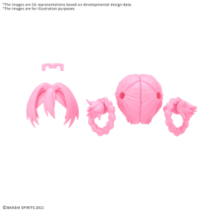 30 Minute Sisters: Option Hair Style Parts Vol. 13 (Type Pigtails 10) ( Pink 3)