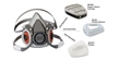 3M: 6000 Series Half Facepiece Reusable Respirator Mask (MEDIUM) - 3M-6200 [051131070257]