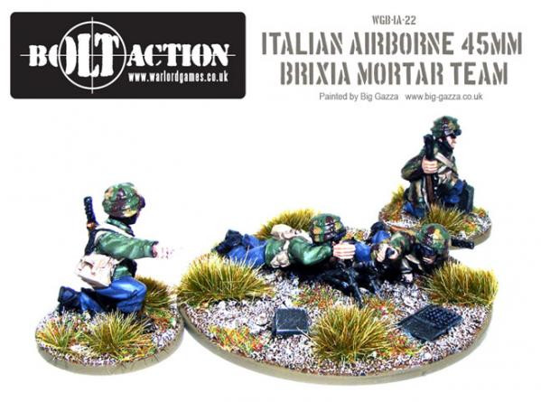 Bolt Action: Italian: Airborne 45mm Brixia Mortar Team 