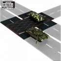 4Ground Miniatures: 15mm: Terrain: Carriage Way T-Junction 
