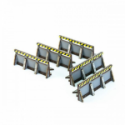 4Ground Miniatures: 28mm: Defensive Lines Corner Walls 
