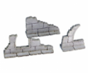 4Ground Miniatures: 28mm: Frozen City Ruins: Wall Fragments 